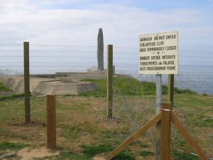 Pointe du Hoc: Obelix med mindeplade