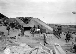 Bunker af typen H667 ved WN65 fungerede i dagene efter invasion som kommandopost