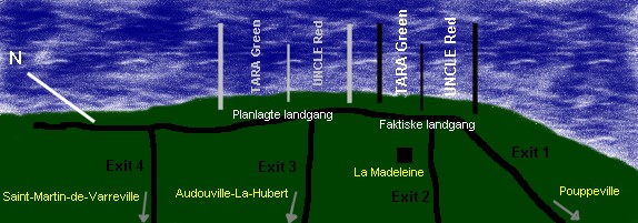 Utah Beach sektor inddeling