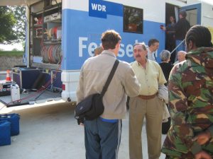 Mit møde med Jim Wallwork ved Pegasus Bridge 2. juni 2004