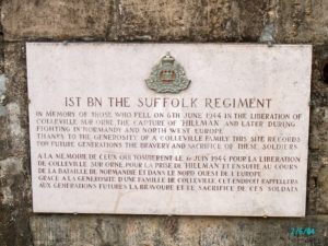 Hillman Batteriet - Mindeplade for Suffolk regimentet
